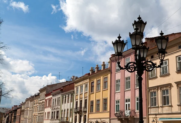 Náměstí Rynok ve Lvově — Stock fotografie