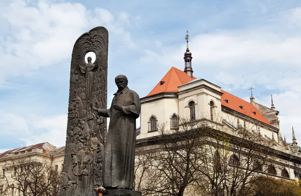 Pomnik poety Tarasa Szewczenki — Zdjęcie stockowe