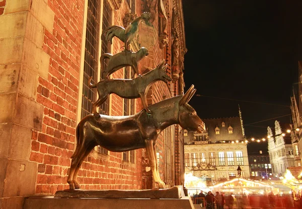 Słynny pomnik w Bremie — Zdjęcie stockowe