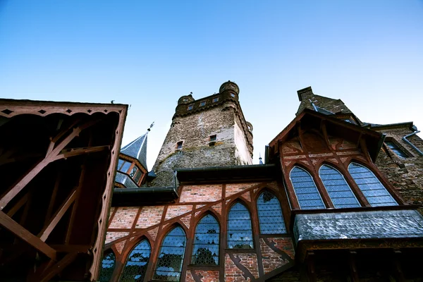 Fragment of castle in Cochem — Stock Photo, Image