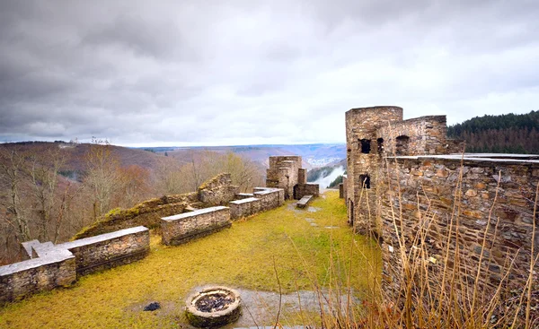 stock image Old ruins on the mountain top