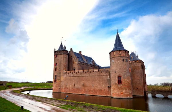 Dutch castle in Muiden — Stock Photo, Image