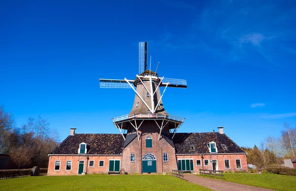 Stor holländsk väderkvarn — Stockfoto