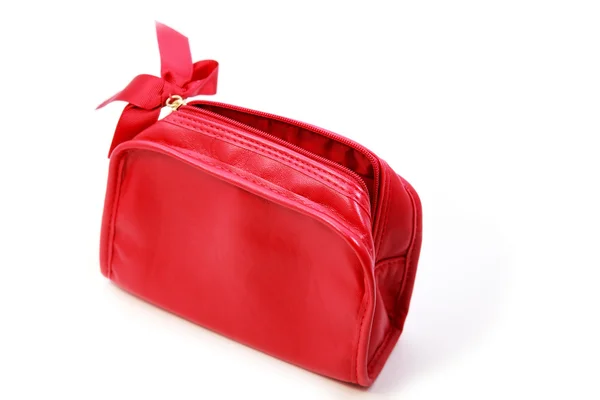 Червоний косметичних сумці — стокове фото