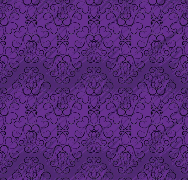 Seamless wallpaper pattern in shades of purple — Stock Vector