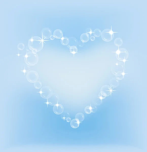 Серце бульбашки — стоковий вектор