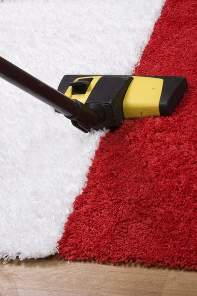 Carpet vacuuming — Stock Photo, Image
