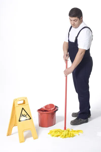 Mopping floor — Stock Photo, Image