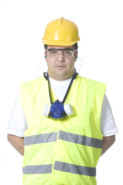 Veiligheid uniforme op witte achtergrond — Stockfoto