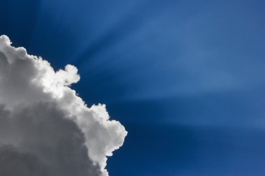 Cloud in front of sun clipart