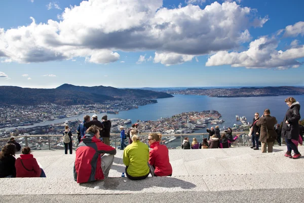 View from fløyen over Bergen — Φωτογραφία Αρχείου