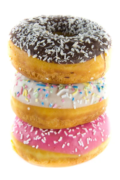 Gestapelde donuts — Stockfoto