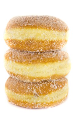 Stacked jelly donuts clipart