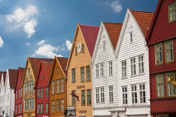 Bryggen in Bergen — Stockfoto
