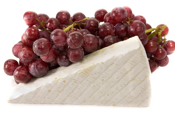 Brie and grapes — Stock Photo, Image
