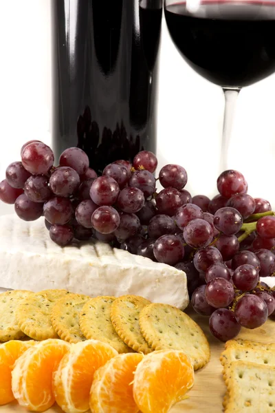 stock image Line of crackers and clementins