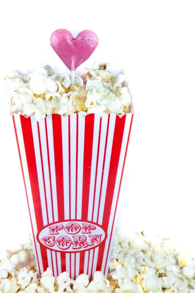 Popcorn with love — Stock Photo, Image