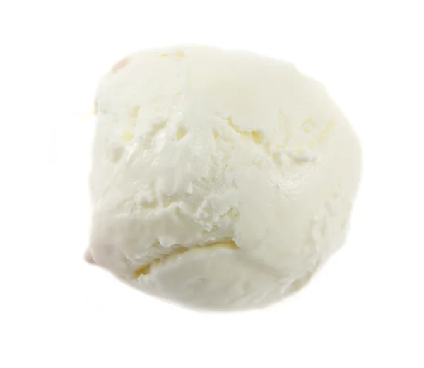 Μπάλα παγωτό βανίλια Εικόνα Αρχείου
