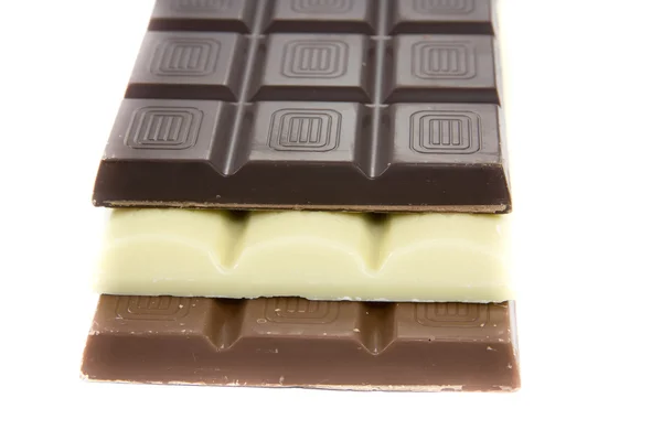 3 초콜릿 — 스톡 사진