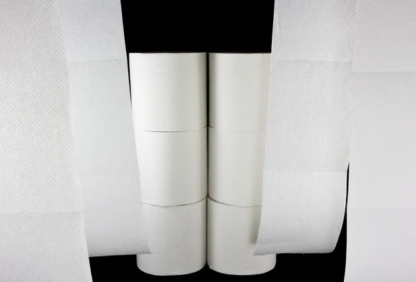 Окно туалетной бумаги — стоковое фото