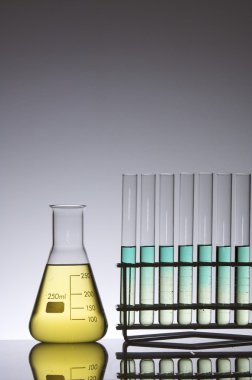 Test tubes and flask clipart