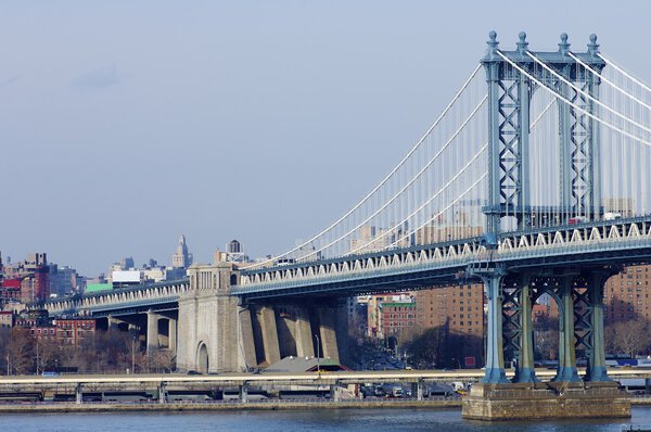Manhattan Bridge in New York City, Usa