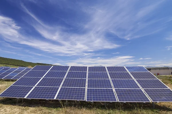 Solar energy field — Stock Photo, Image
