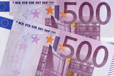 Euro banknotes clipart