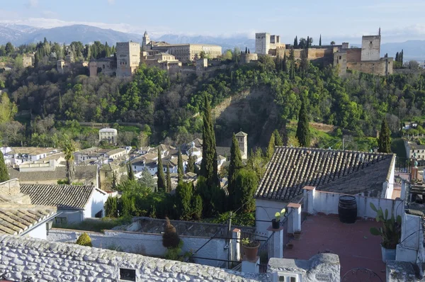 Tramonto in Alhambra — Foto Stock
