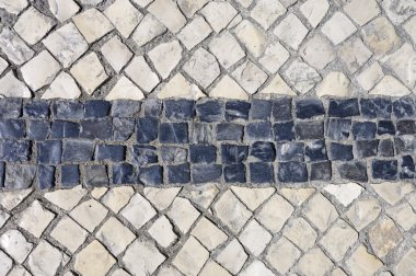 siyah-beyaz cobblestones