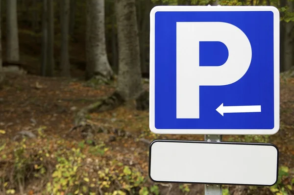 Parkovací signál — Stock fotografie