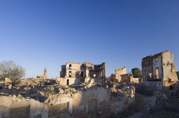 Villaggio demolito Belchite — Foto Stock