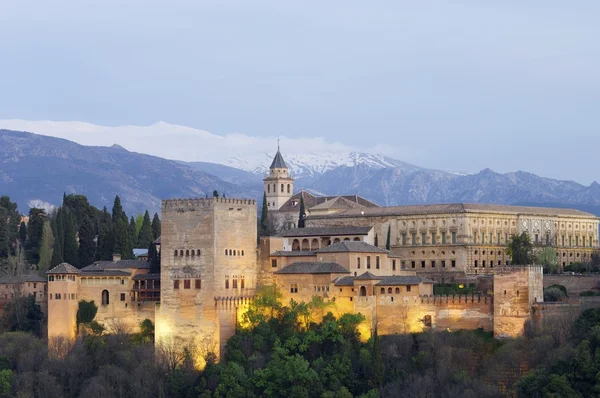 Alhambra gün batımı — Stok fotoğraf