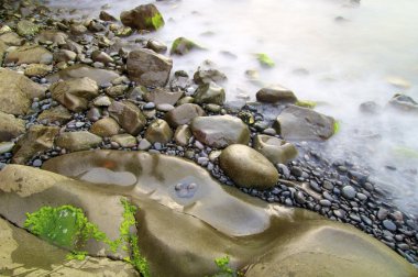 Waves in Madeira clipart