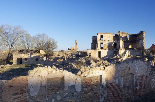 Χωριό κατεδαφιστεί belchite — Φωτογραφία Αρχείου