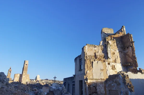 Village demolished Belchite — Stock Photo, Image