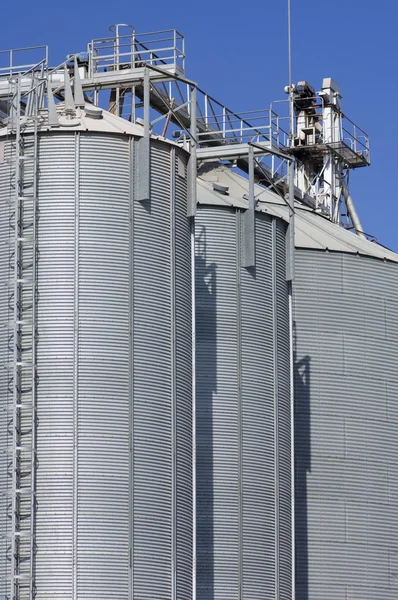 Grain silos Stock Photo
