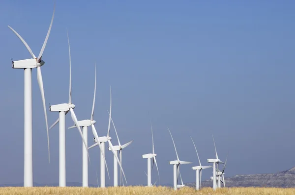 Windmills lined — Stock Photo, Image