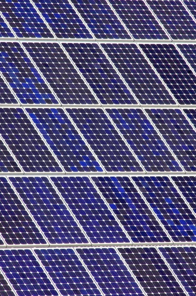 Detalhe de um painel fotovoltaico — Fotografia de Stock