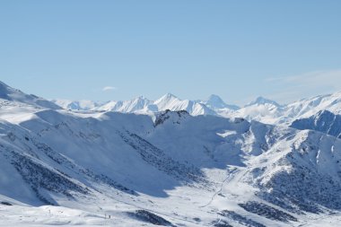 Snow mountain at the top