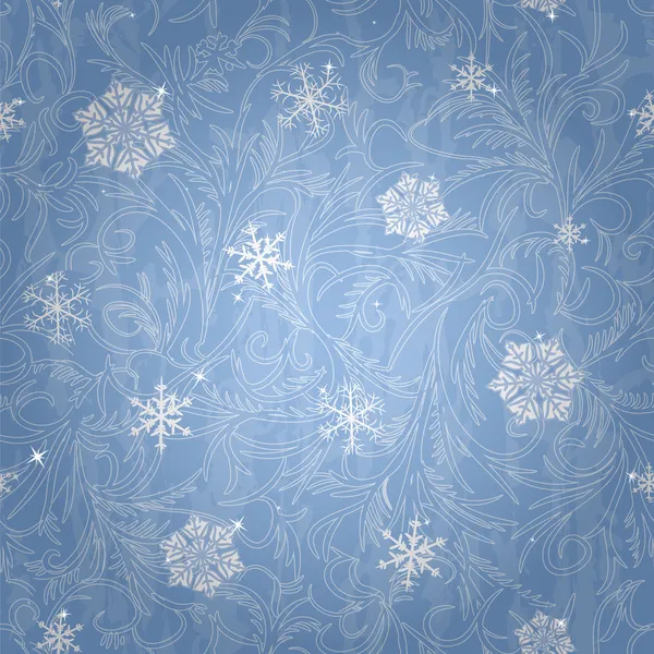美しい冬のシームレスなパターン — ストックベクタ