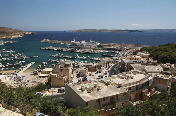 The ferry harbour of Cirkewwa, Malta Stock Photo