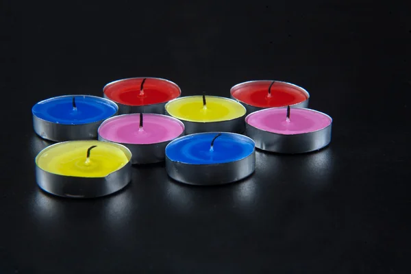 Kleur kaarsen — Stockfoto