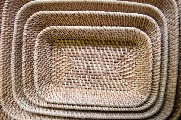 Bamboo tkané výrobky — Stock fotografie