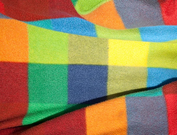 Проверьте цветное одеяло — стоковое фото