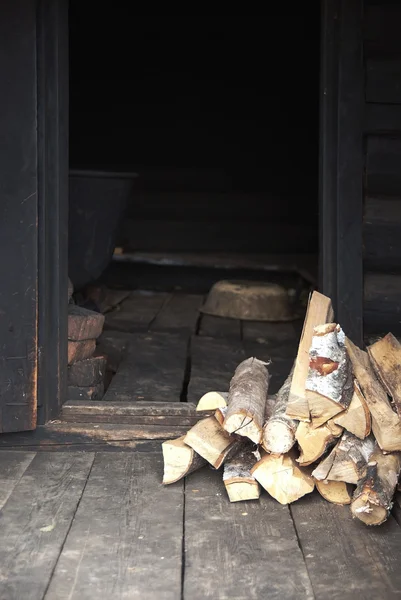 stock image Old russian sauna