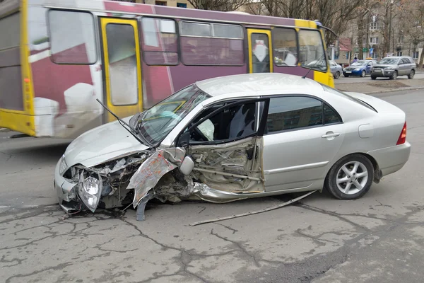 A crashed car — Stock Photo, Image