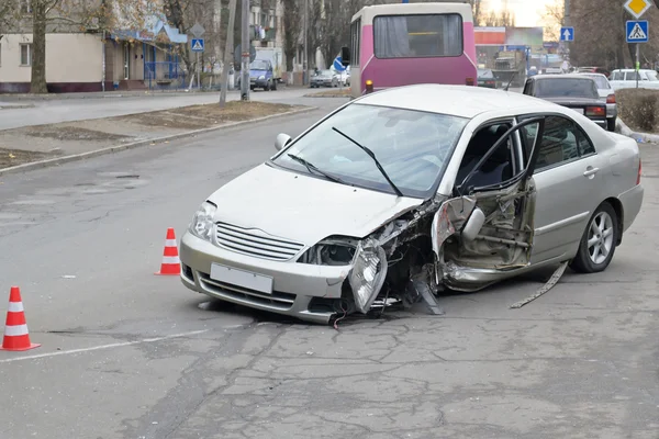 A crashed car — Stock Photo, Image