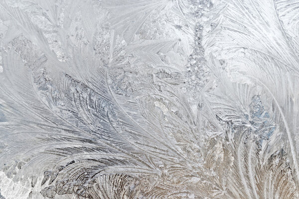 Winter frosted glass