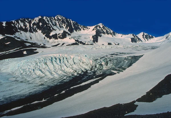 冰川在阿拉斯加荒野 — 图库照片